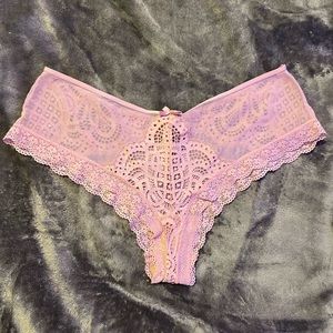 Victoria’s Secret Dusty Pink Lace and Mesh Cheeky